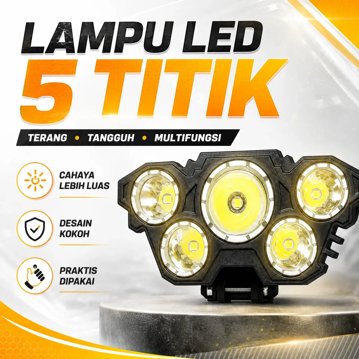 Foto Lampu Led 5 Titik
