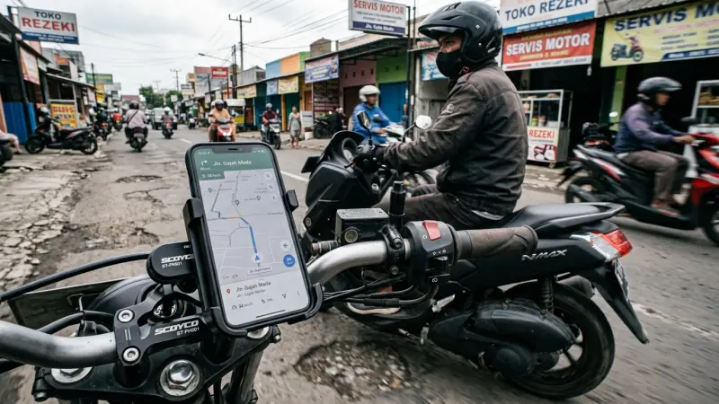 Tetap kokoh stabil saat melewati jalan bergelombang dan rusak