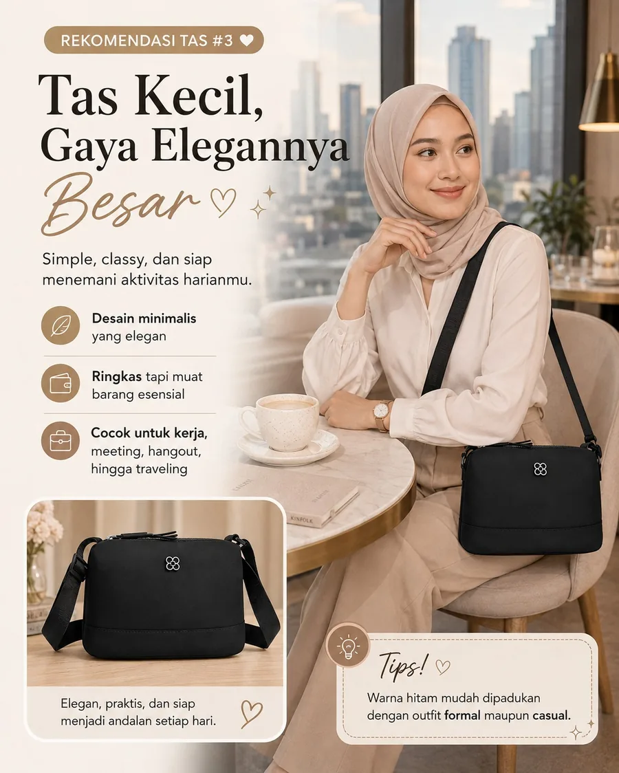 Tas Kecil Gaya Elegannya Besar - Simple Classy dan Praktis